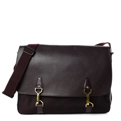 Louis Vuitton Taiga Dersou Messenger Bag Acajou 1 of 10
