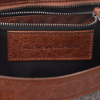 Balenciaga Agneau Wool Classic Silver Hardware City Grey Cognac 6 of 7