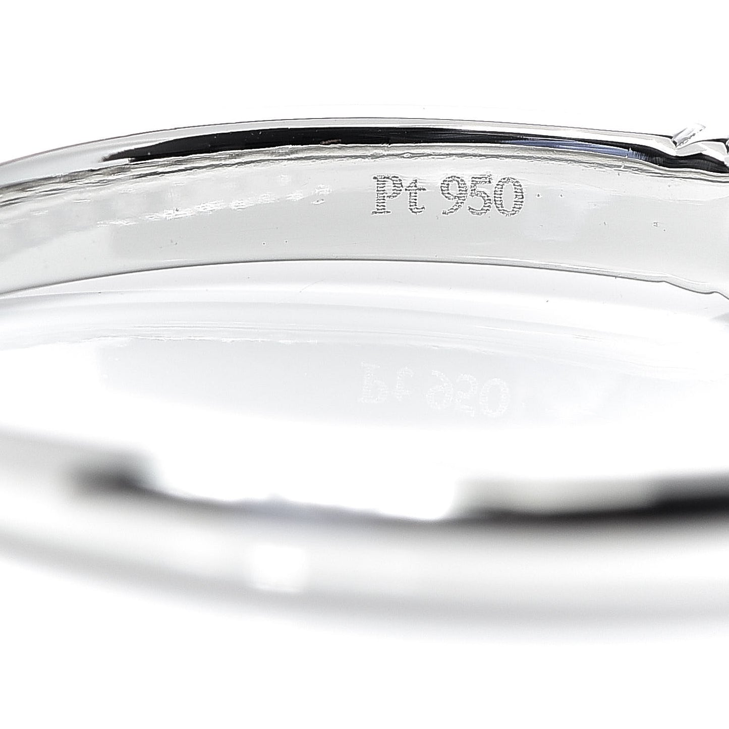 Platinum Diamond .57ct 3mm Half Circle Embrace Band Ring 52 6