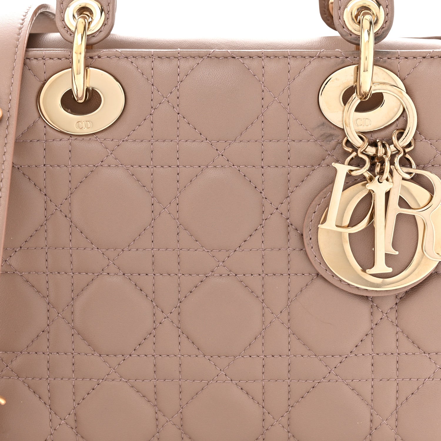 Christian Dior Lambskin Cannage Small Lucky Badges My Lady Dior Fard 8 of 17