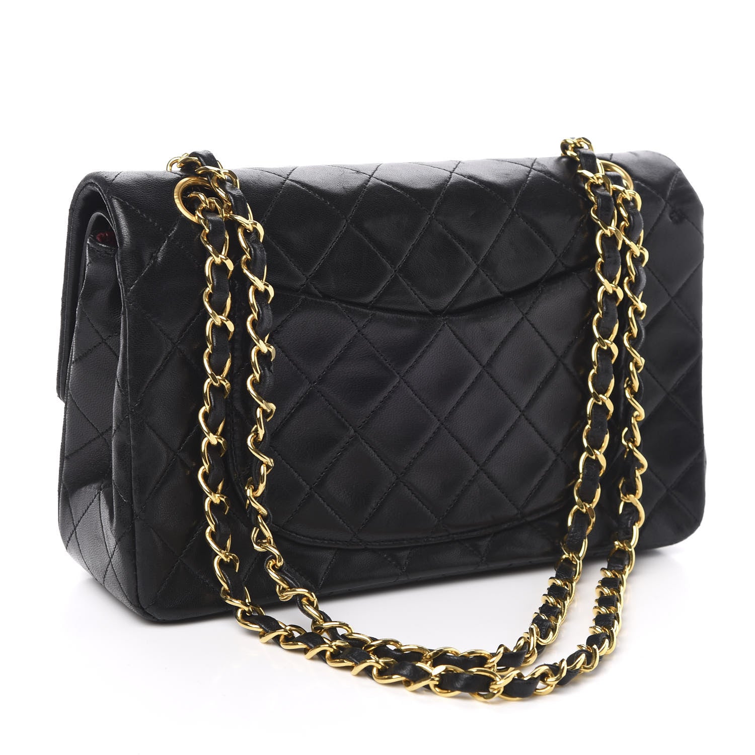 Chanel Lambskin Quilted Small Double Flap Black 3 of 13
