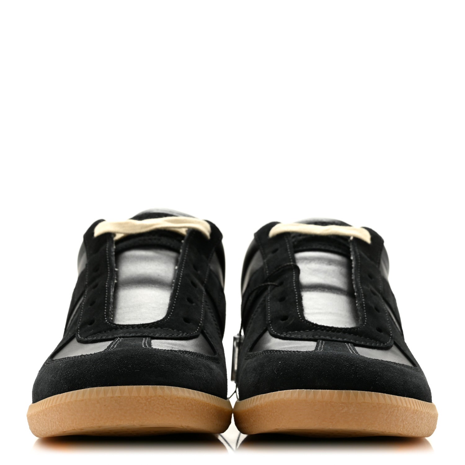 Maison Margiela Nappa Suede Mens Replica Sneakers 41.5 Black 3 of 10