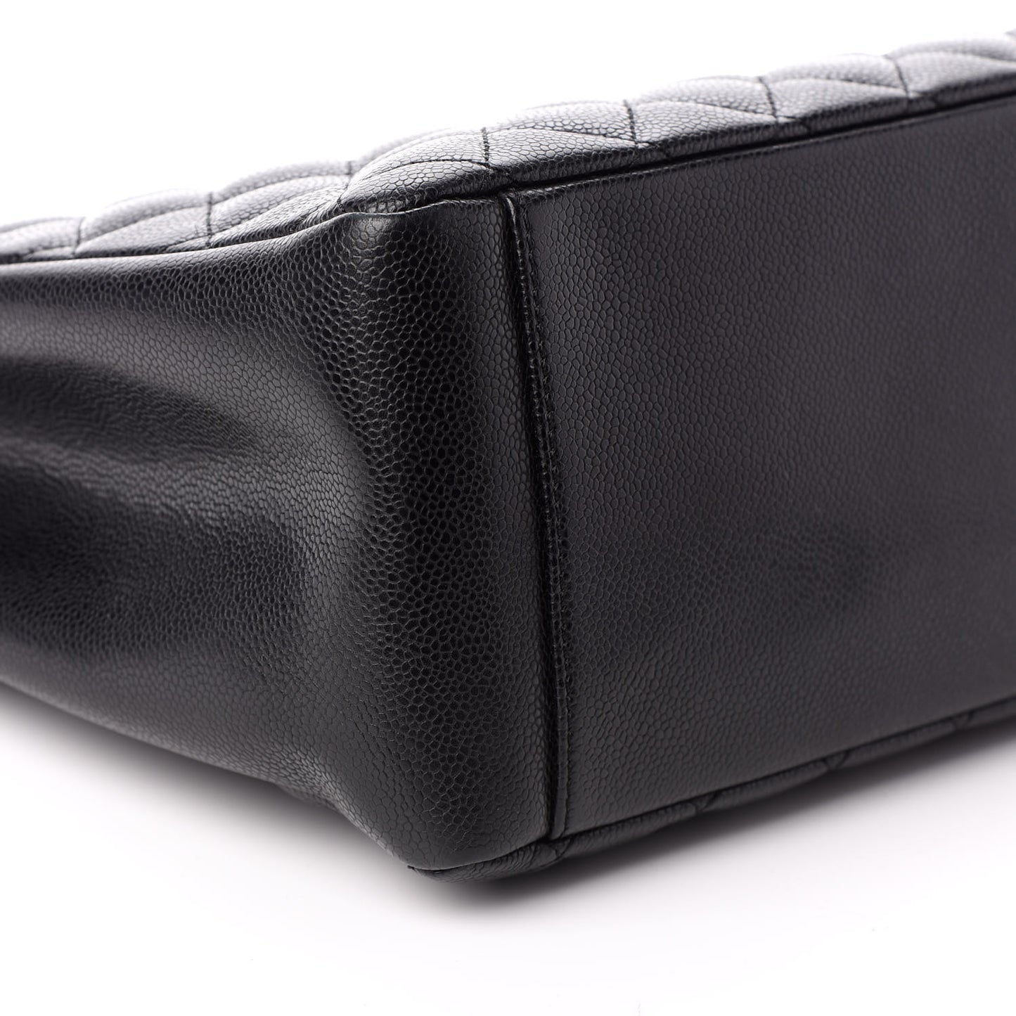 Caviar Quilted Grand Shopping Tote GST Black