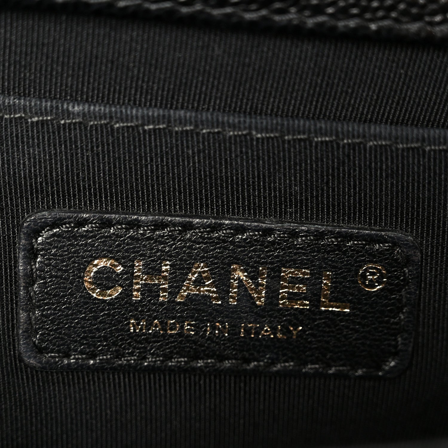 Chanel Caviar Chevron Quilted Medium Boy Flap Black 6 of 10