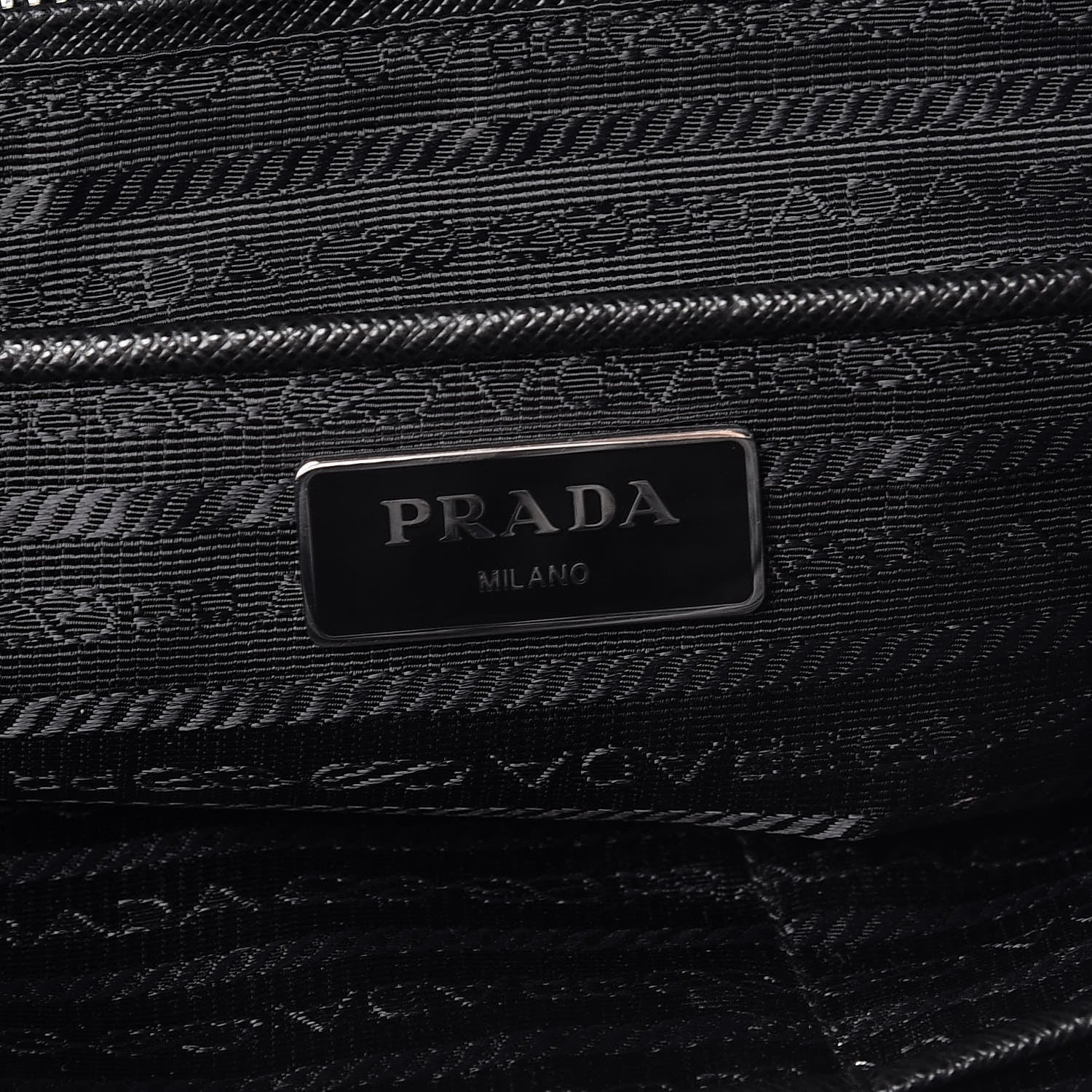 Prada Nylon Tessuto Impuntu Quilted Shoulder Bag Black 6 of 12