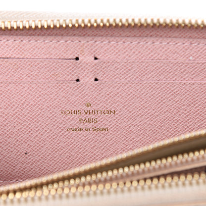 Louis Vuitton Damier Azur Clemence Wallet Rose Ballerine 5 of 10