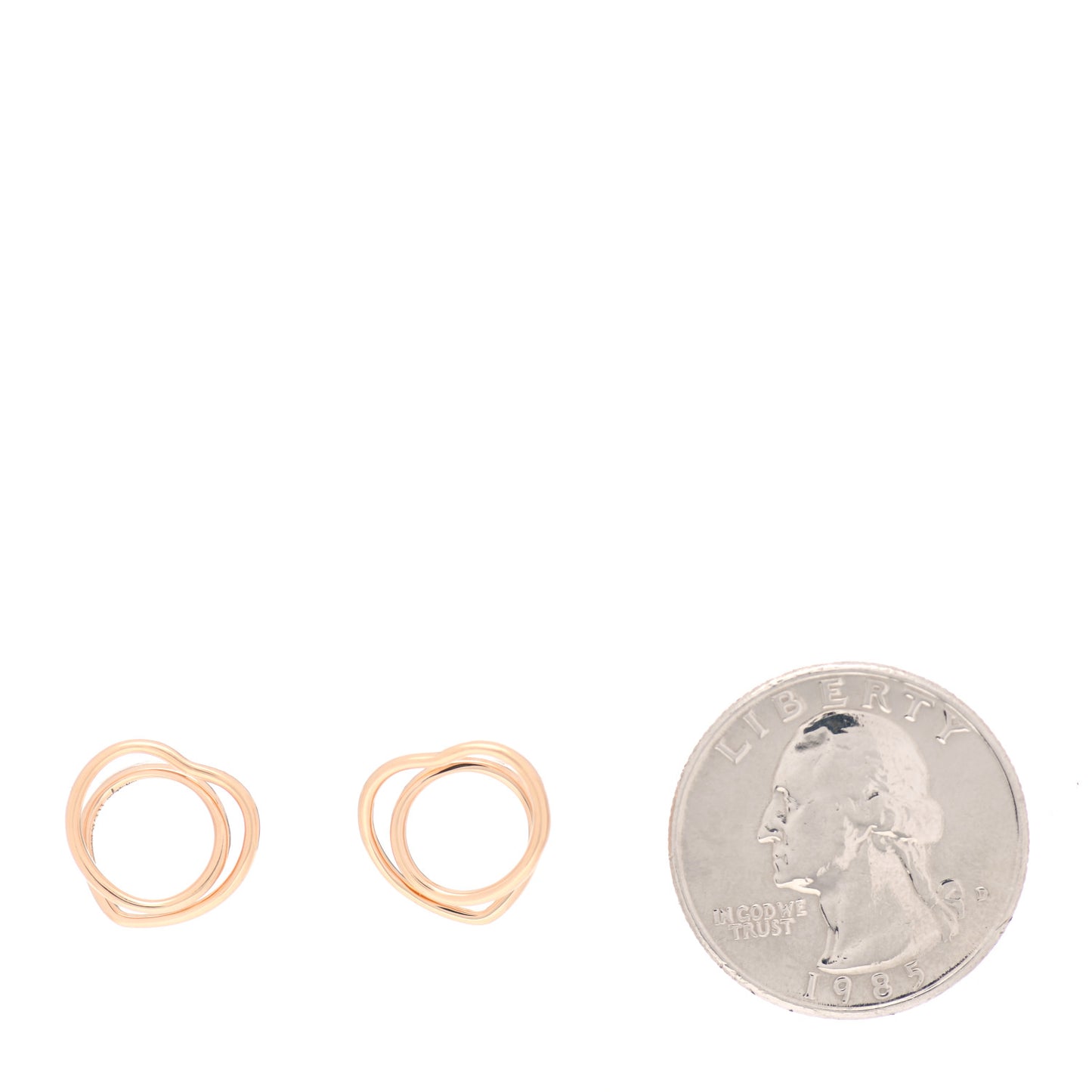 18K Rose Gold TPM Vertige Coeur Earrings