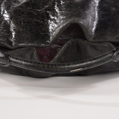 Miu Miu Vitello Lux Charm Hobo Nero Black 10 of 10