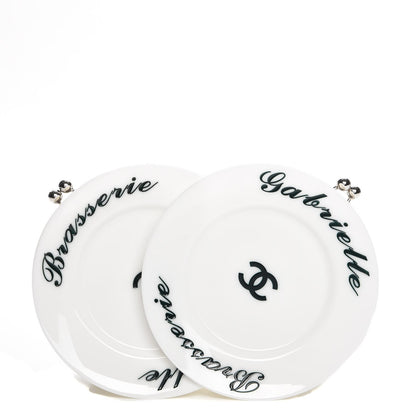 Chanel Plexiglass Brasserie Gabrielle Plates Minaudiere White 1 of 10