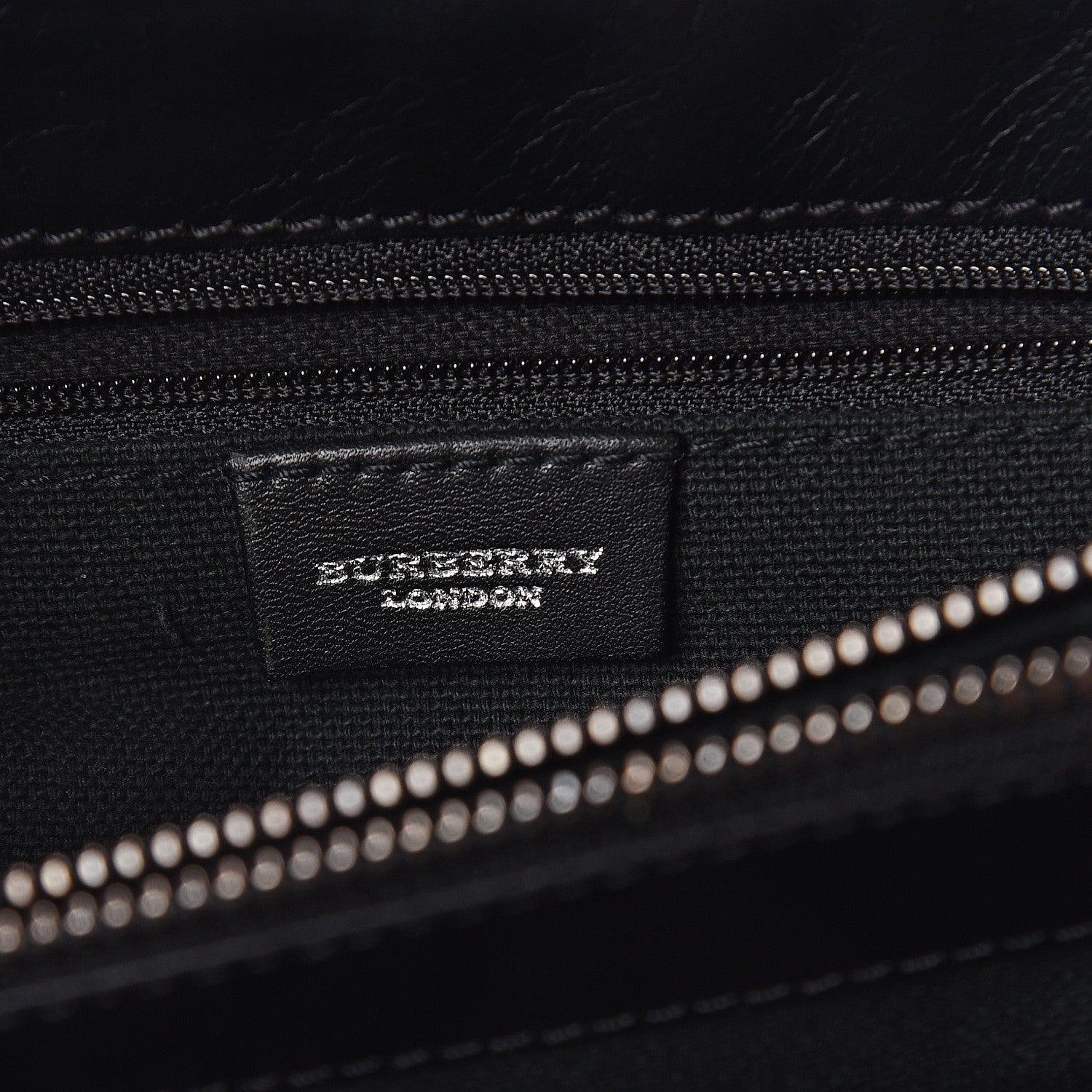 Burberry Alligator Tweed Shoulder Bag Black 5 of 7