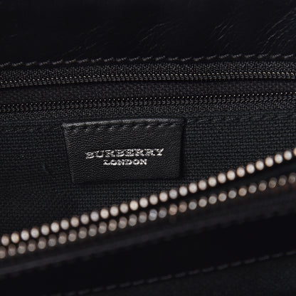 Burberry Alligator Tweed Shoulder Bag Black 5 of 7