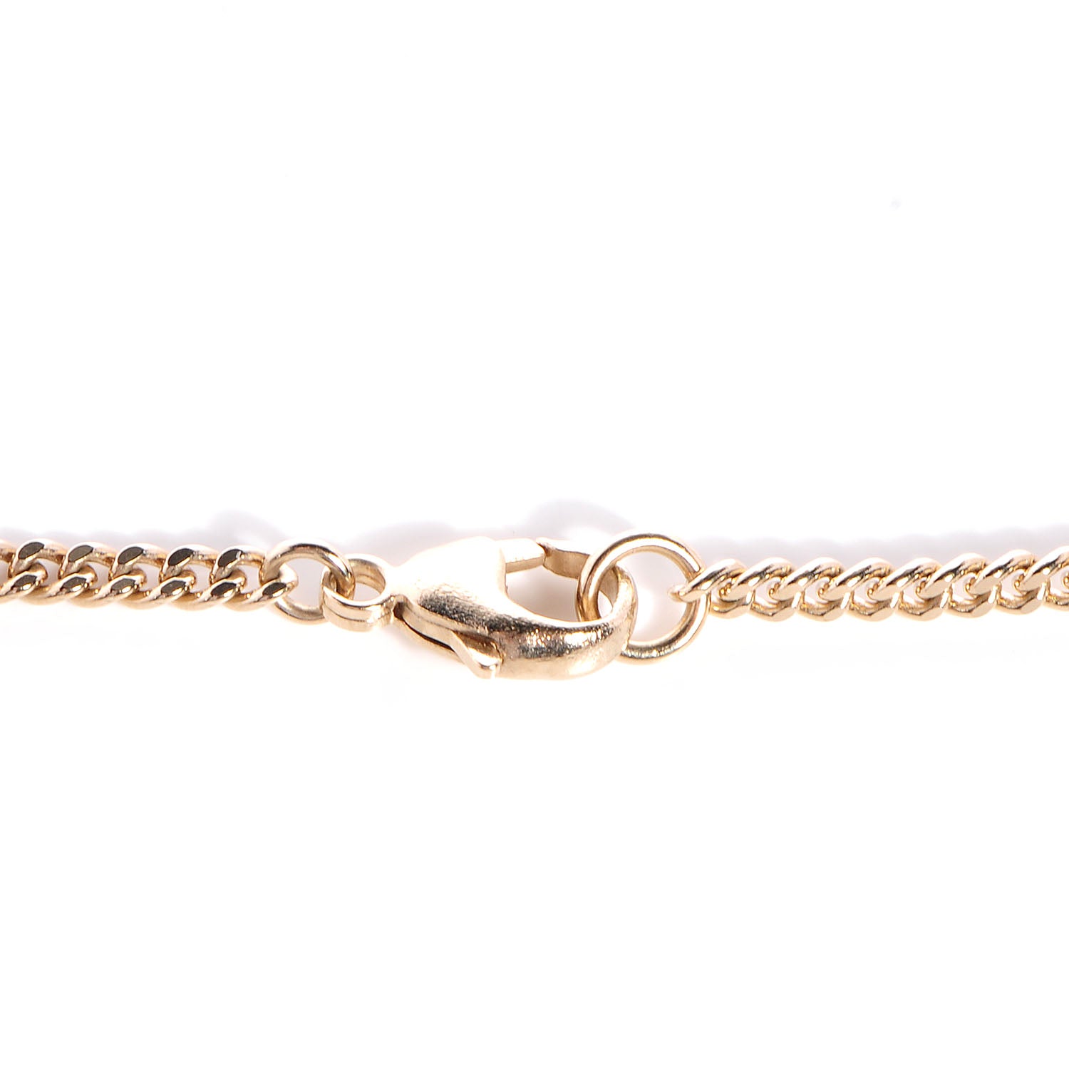 Chanel CC Pearl Ribbon Bow Necklace Pink 4 of 5