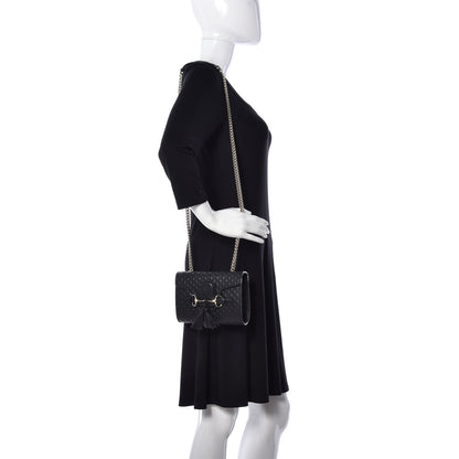 Gucci Microguccissima Mini Emily Shoulder Bag Black 2 of 9