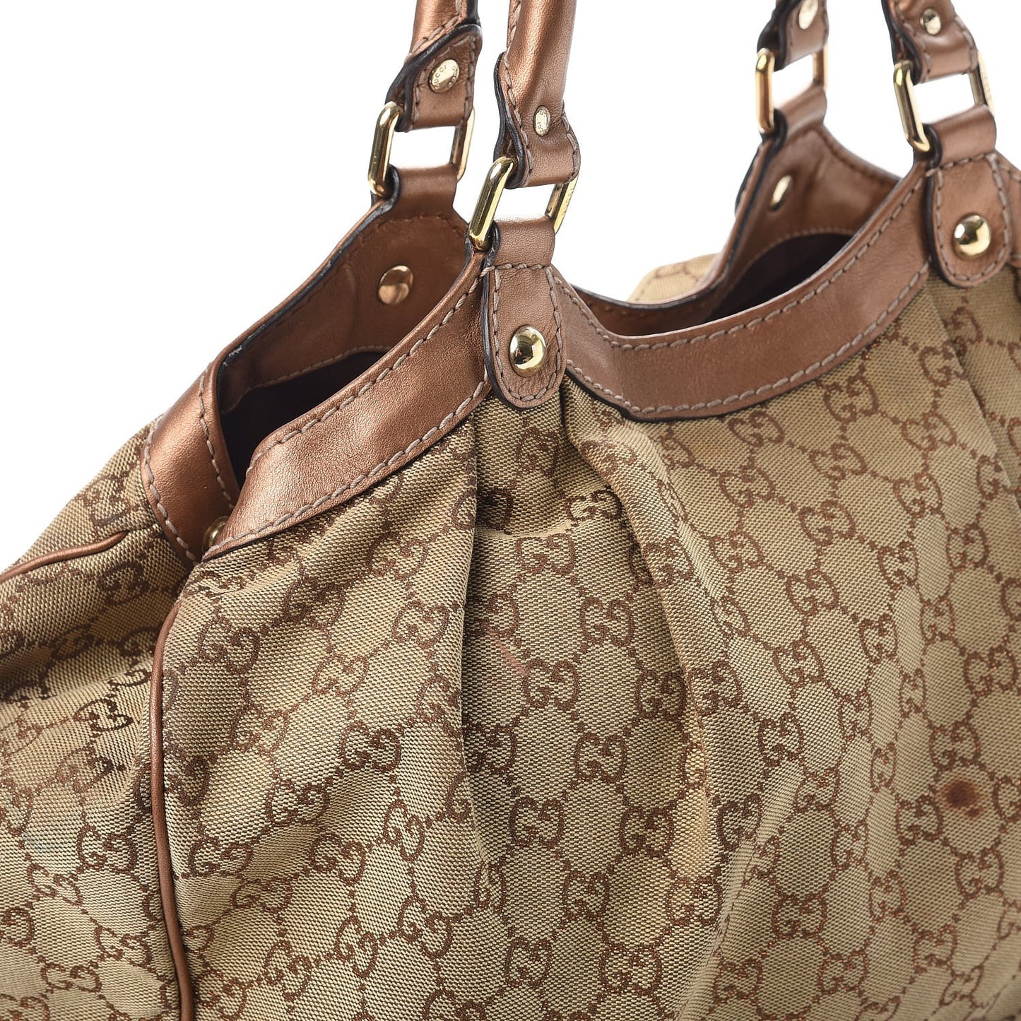 Monogram Medium Sukey Tote Bronze
