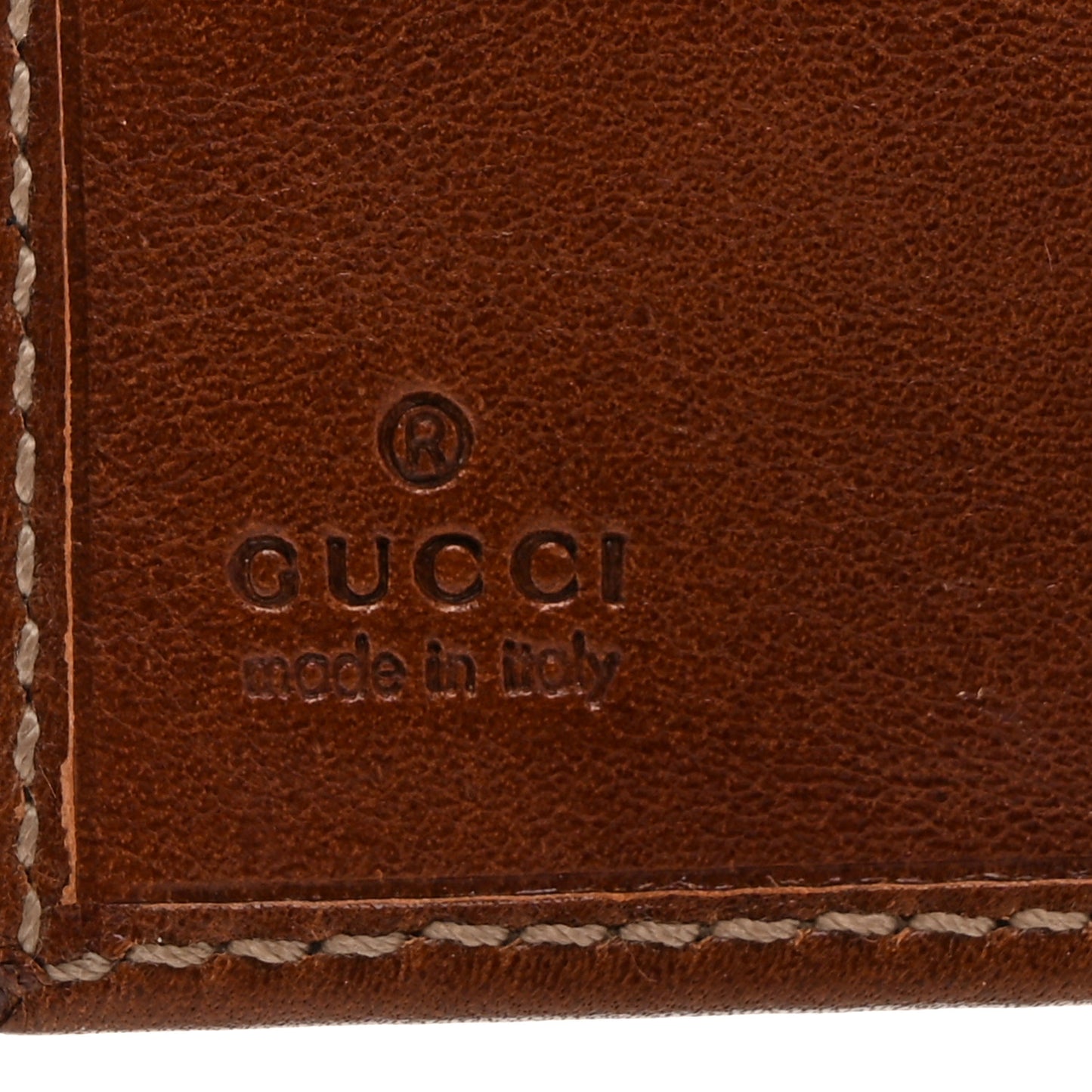 Guccissima Wave Continental Wallet Beige Ebony Brown Sugar
