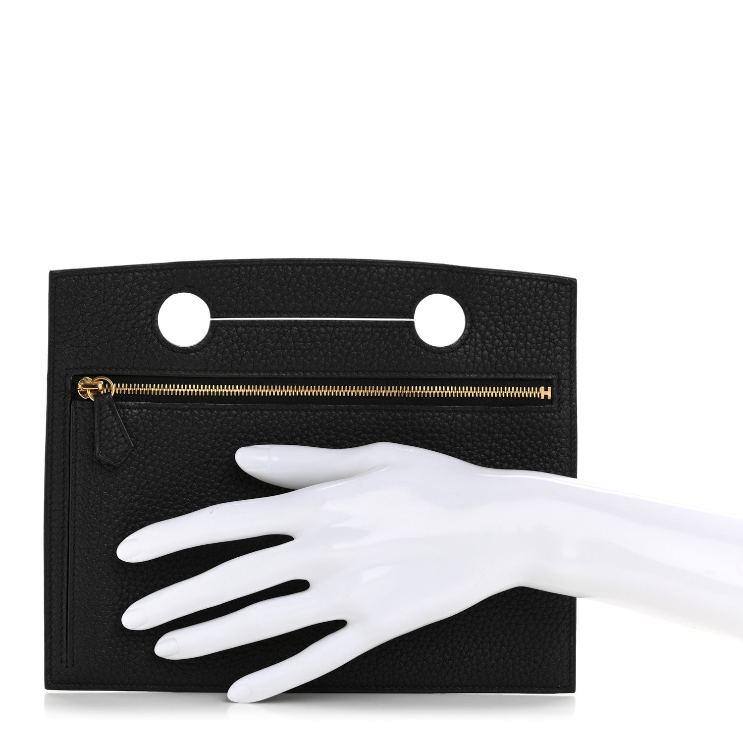Hermes Togo Backpocket Pouch 25 Black 2 of 9