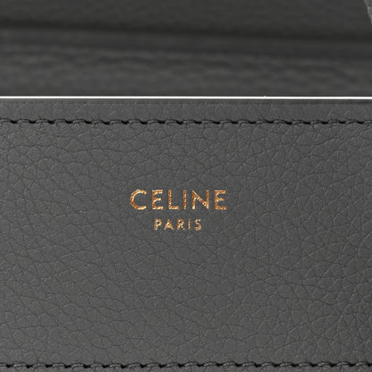 Celine Baby Drummed Calfskin Micro Luggage Kohl 8 of 12