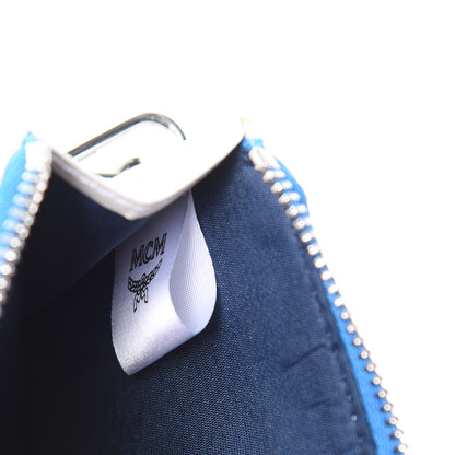 MCM Skyoptic Visetos Spectrum Diamond Mini Card Case Holder Lanyard White 5 of 6