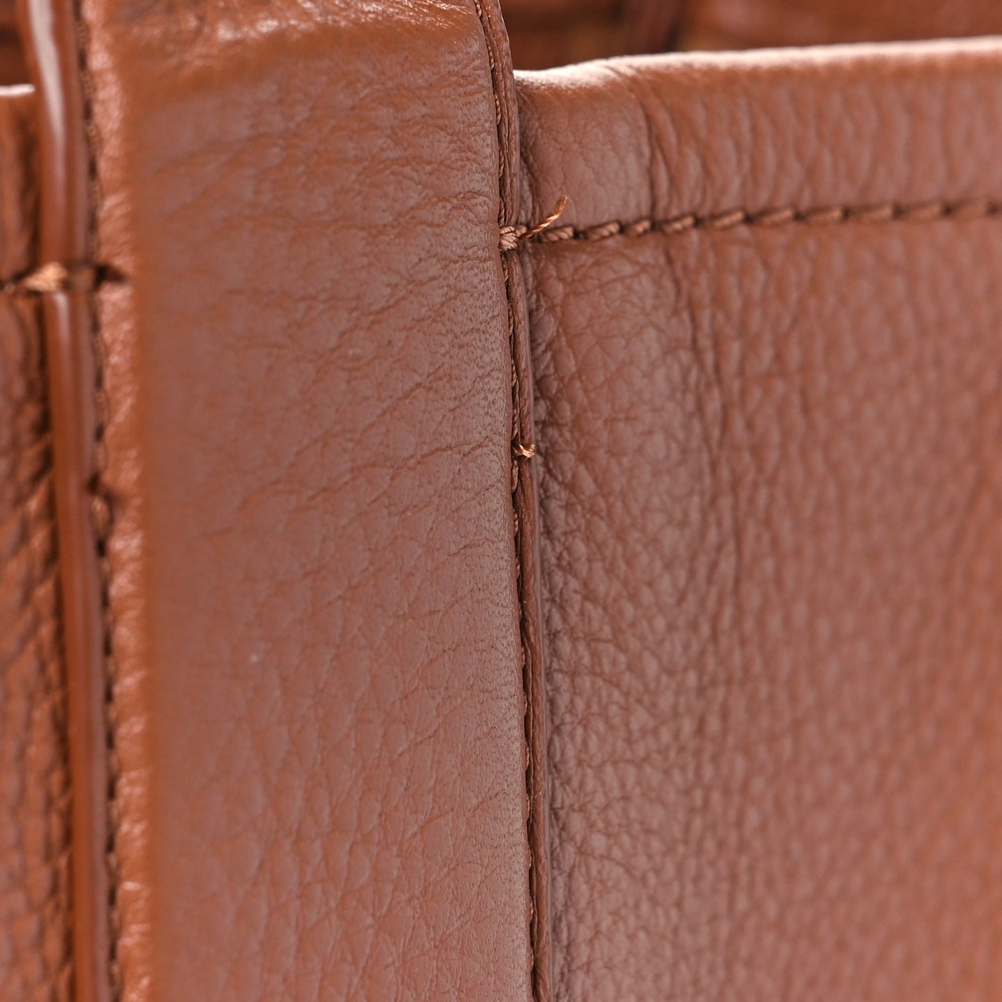 Grained Calfskin Large The Tote Bag Argan Oil