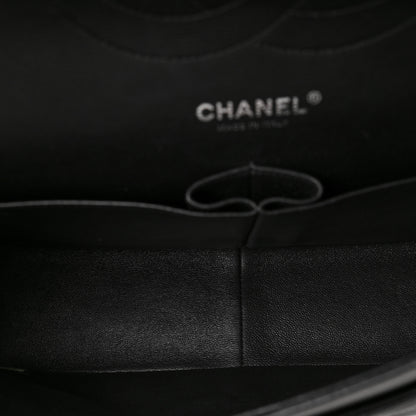 Chanel Crumpled Calfskin Quilted Jumbo Double Flap So Black 5 of 9