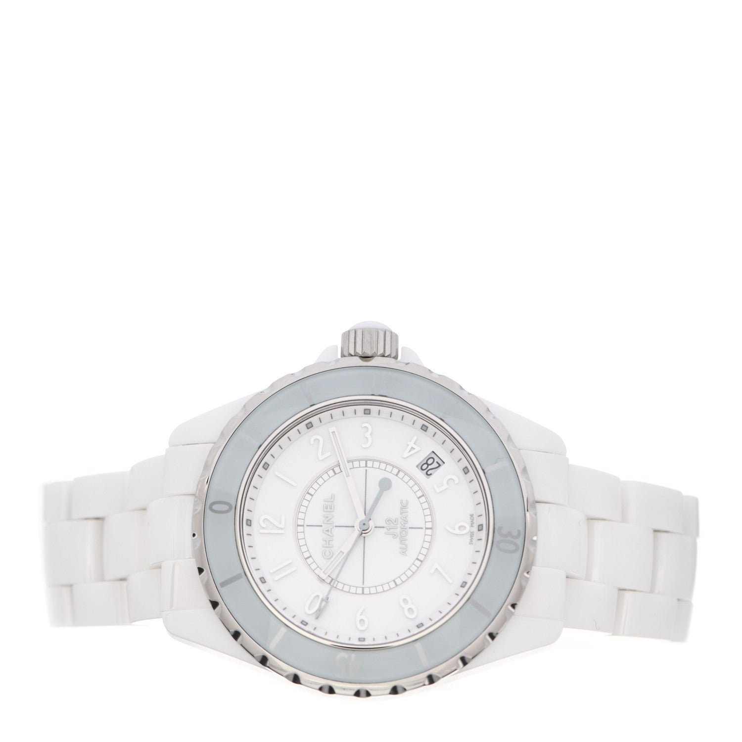Chanel Stainless Steel Ceramic 38mm J12 Automatic Watch Soft Blue 2 of 4