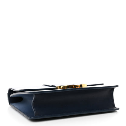 Christian Dior Smooth Calfskin 30 Montaigne Flap Bag Indigo Blue 4 of 14