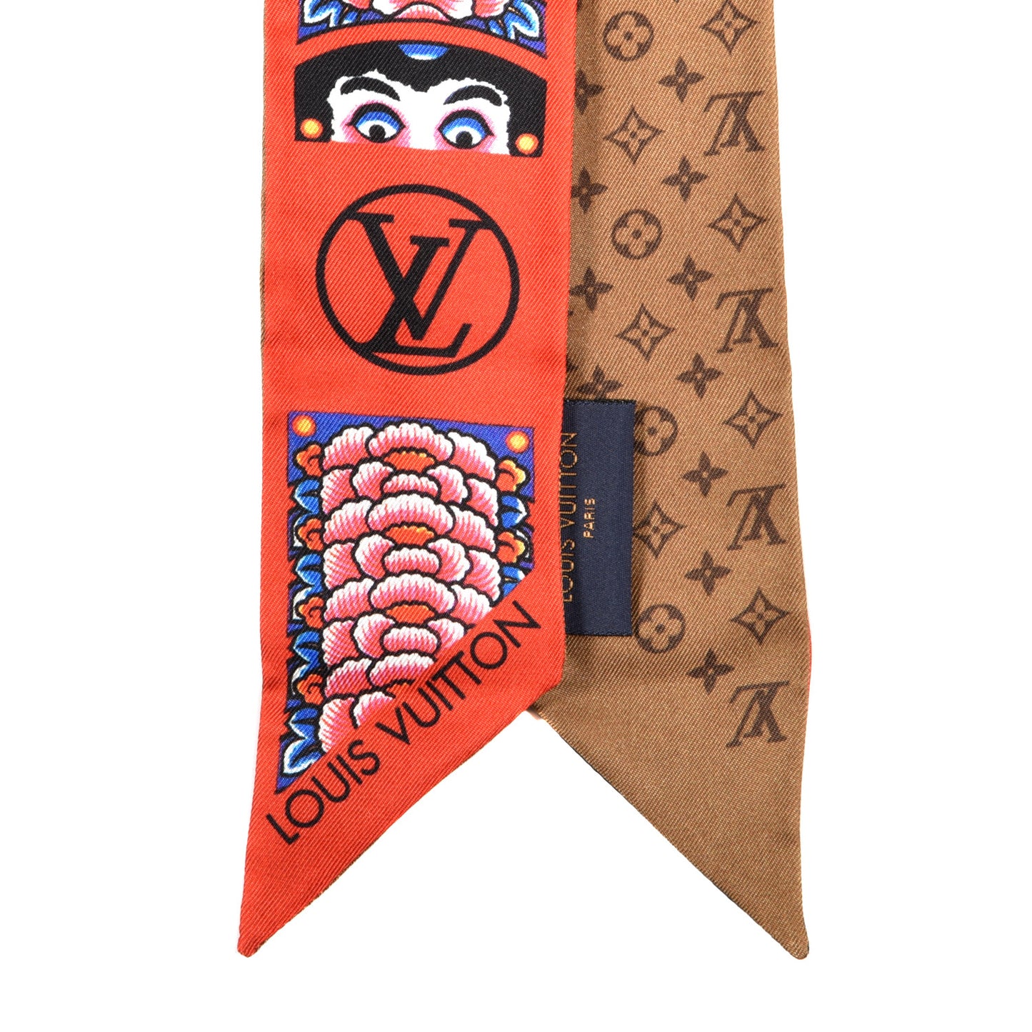 Silk Monogram Kabuki Stickers BB Bandeau Rouge