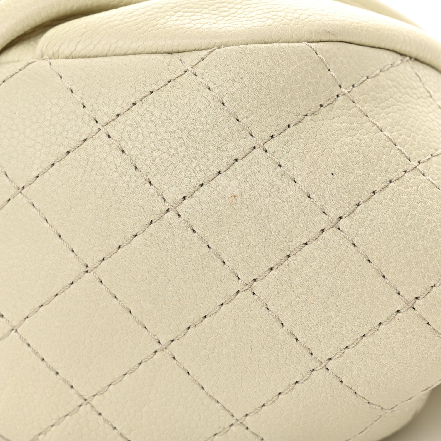 Chanel Caviar Half Moon Wallet On Chain WOC White 11 of 13