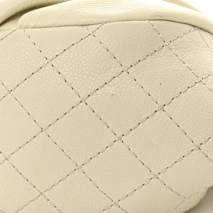 Chanel Caviar Half Moon Wallet On Chain WOC White 11 of 13