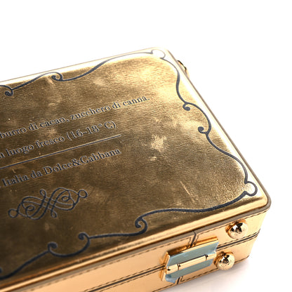 Dolce & Gabbana Metallic Calfskin Chocolate Bar Clutch Gold 13 of 16