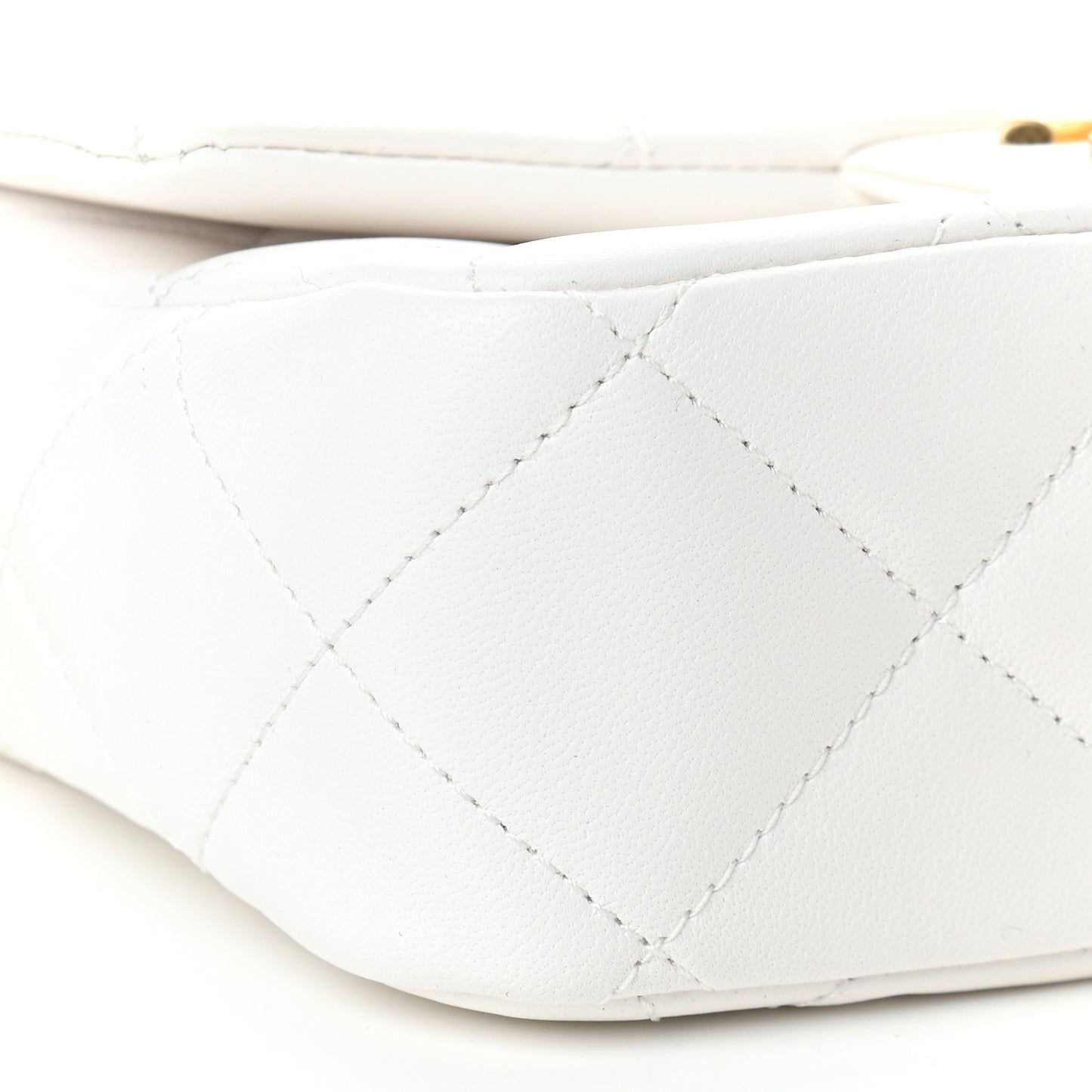 Lambskin Quilted Mini My Perfect Flap White
