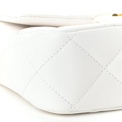 Chanel Lambskin Quilted Mini My Perfect Flap White 8 of 9