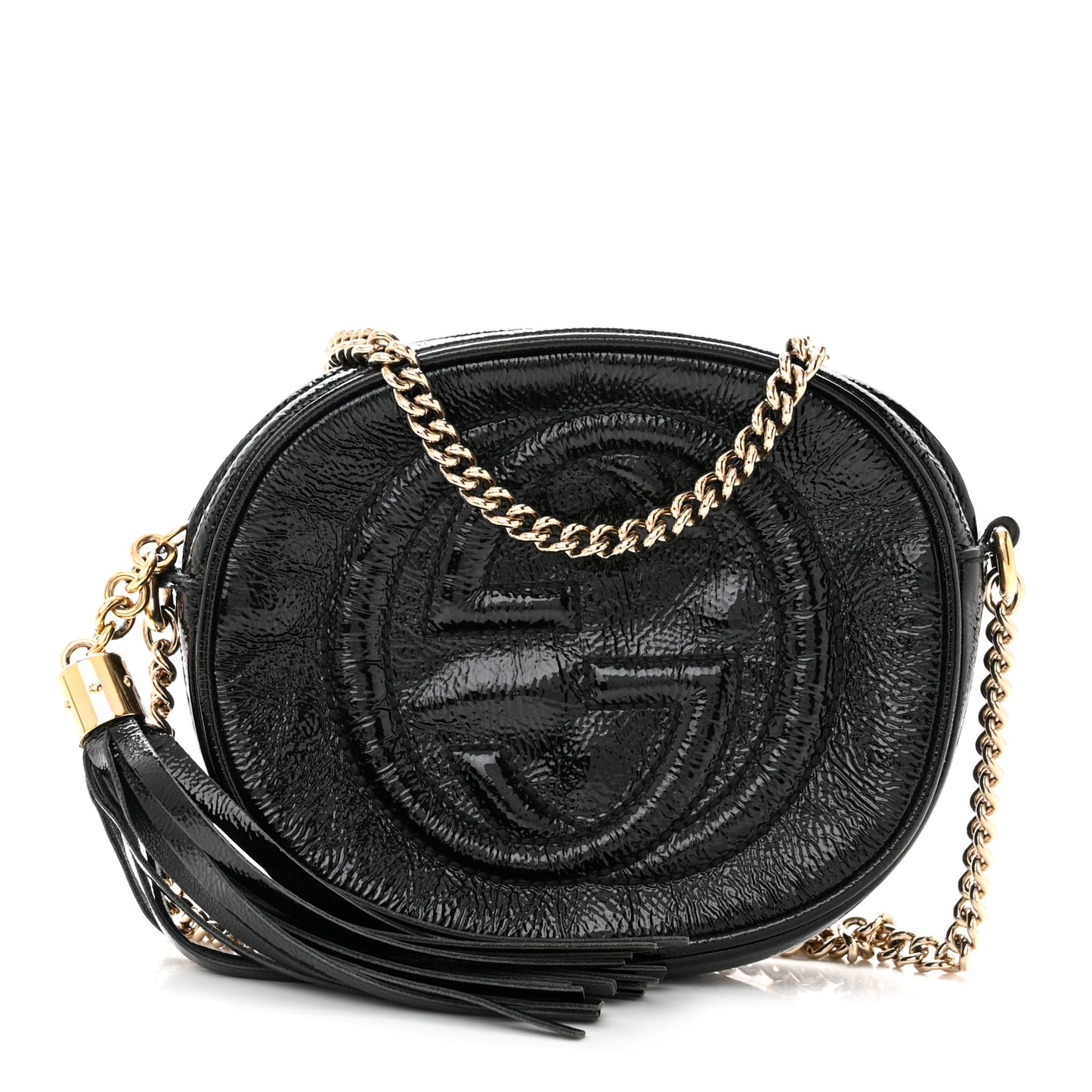 Patent Mini Soho Chain Bag Black