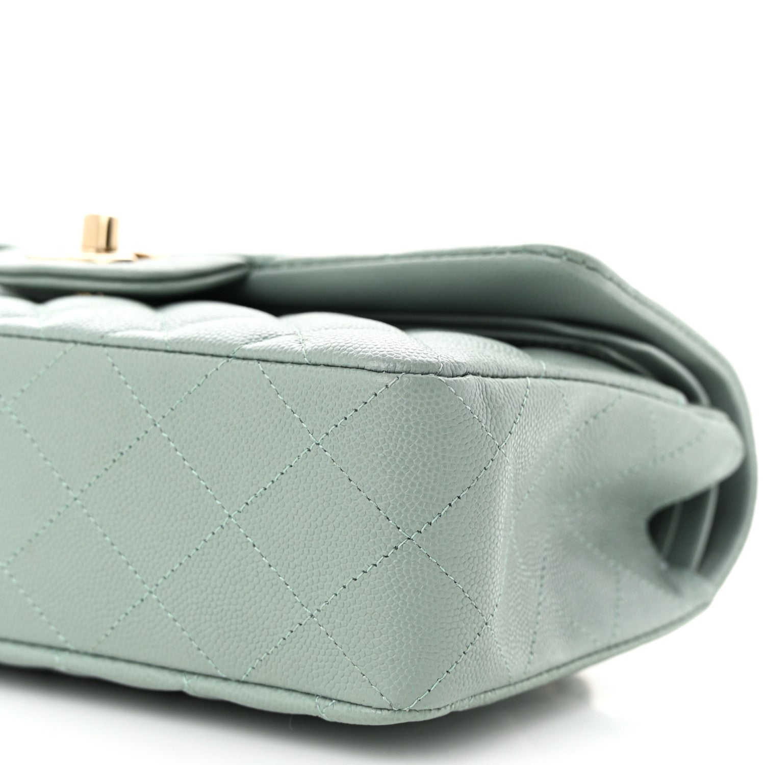 Chanel Caviar Quilted Small Double Flap Light Blue 10 of 11