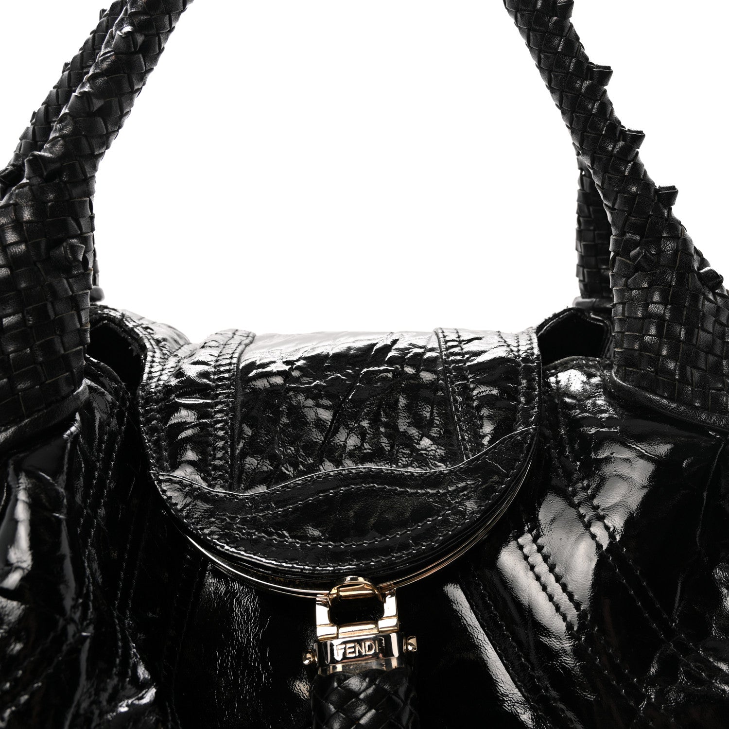 Fendi Crispe Vernice Spy Black 7 of 9