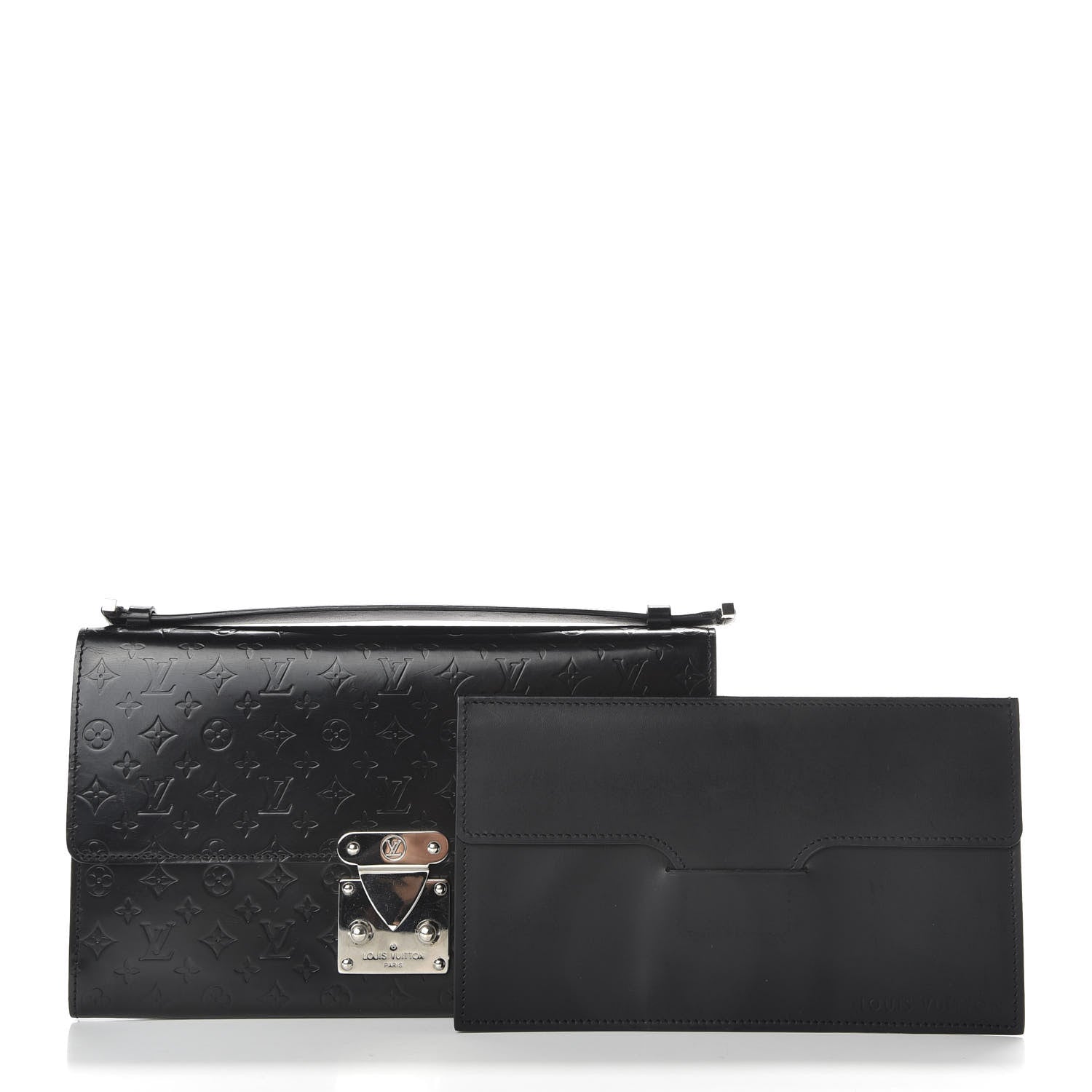 Louis Vuitton Monogram Glace Anouchka Pochette MM 3 of 11