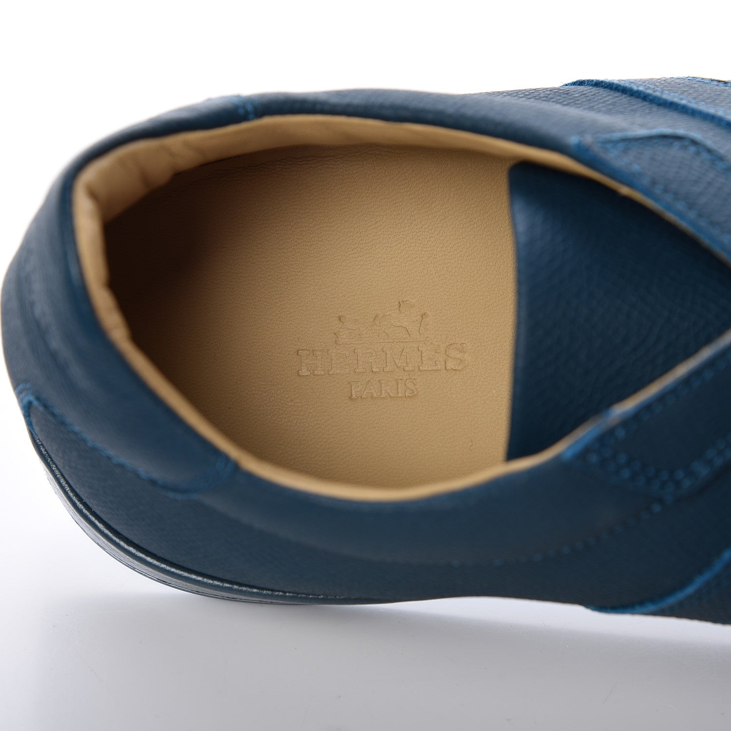 Hermes Matte Epsom Calfskin Mens Olympic Sneakers 42 Bleu Cobalt 7 of 9