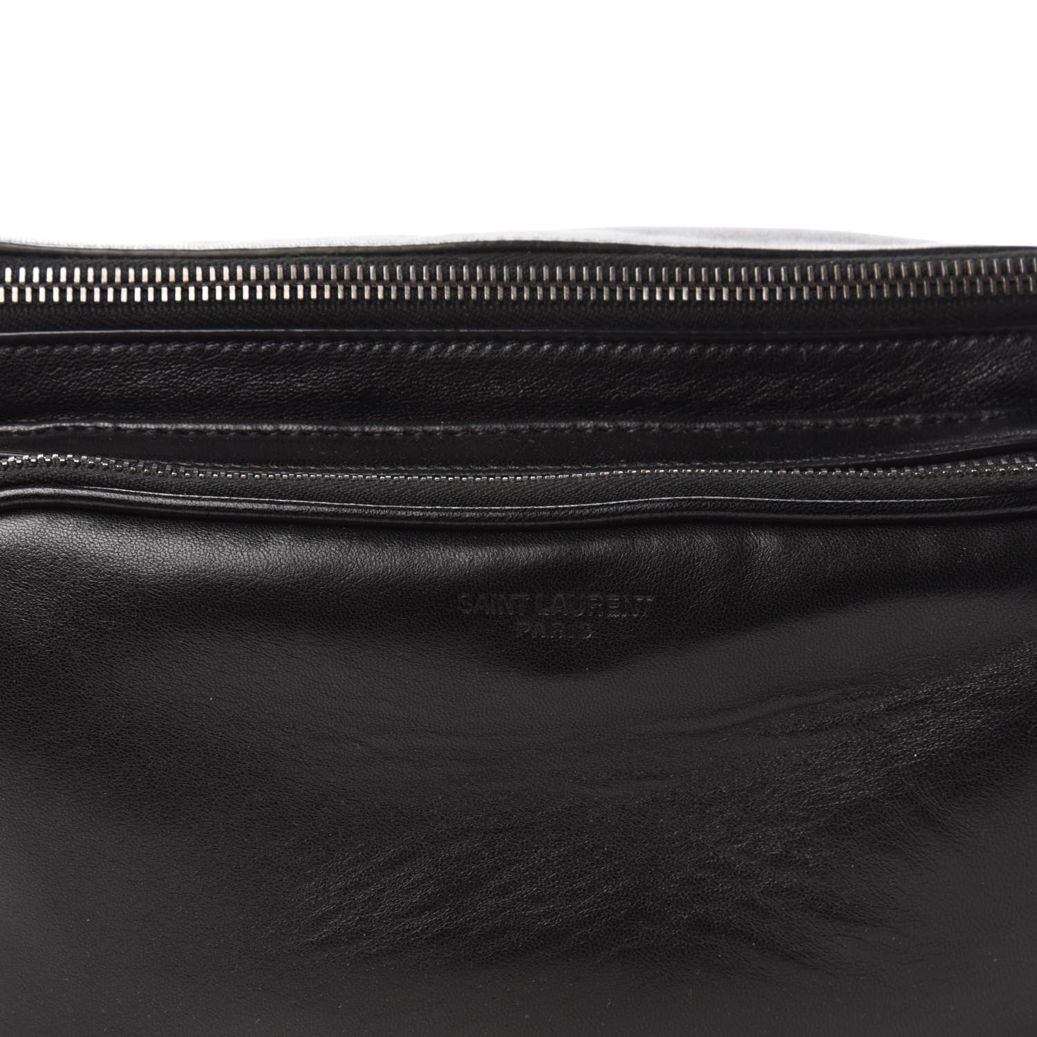Saint Laurent Lambskin Subway Belt Bag Black 9 of 9