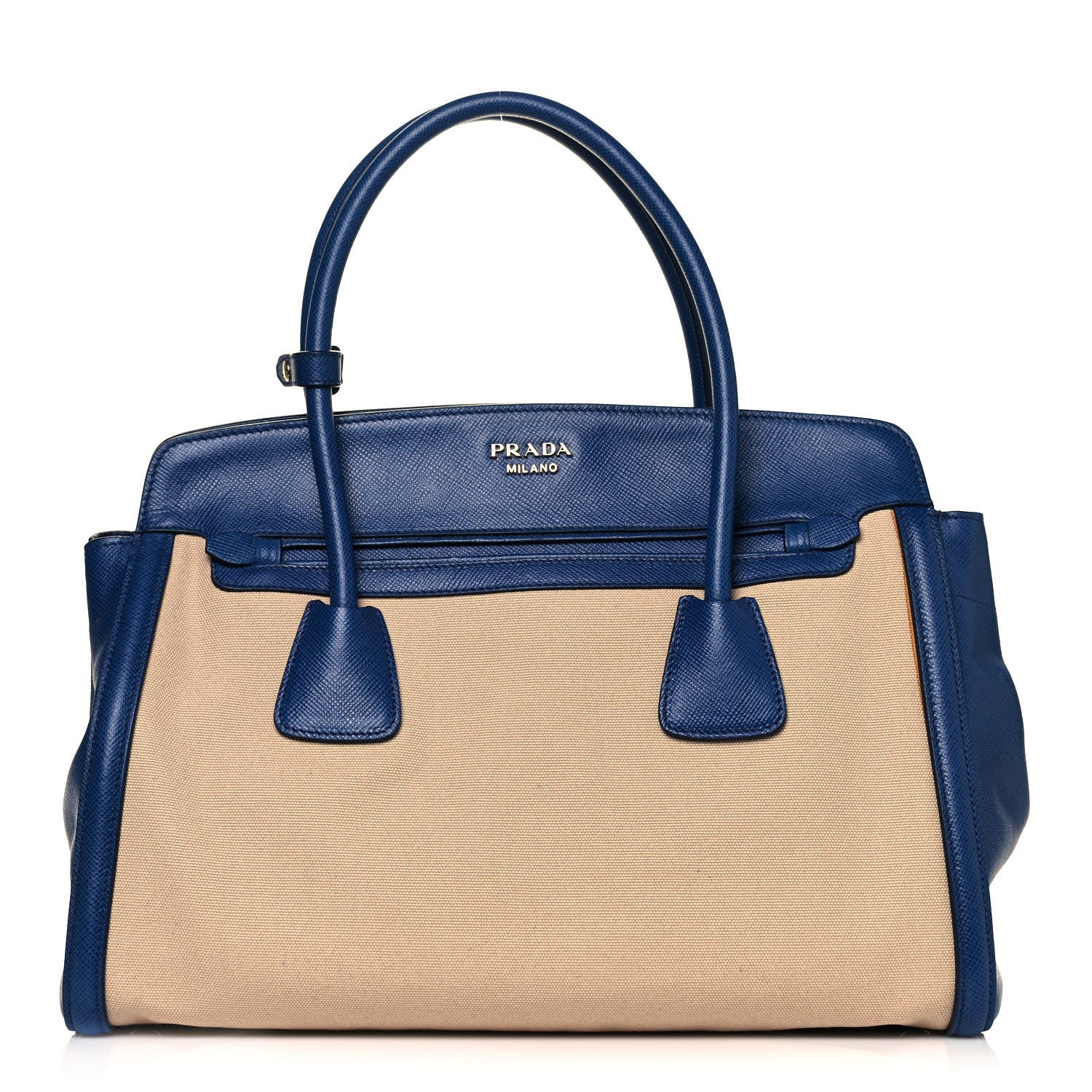 Prada Canapa Saffiano Cuir Tote Corda Bluette 1 of 9