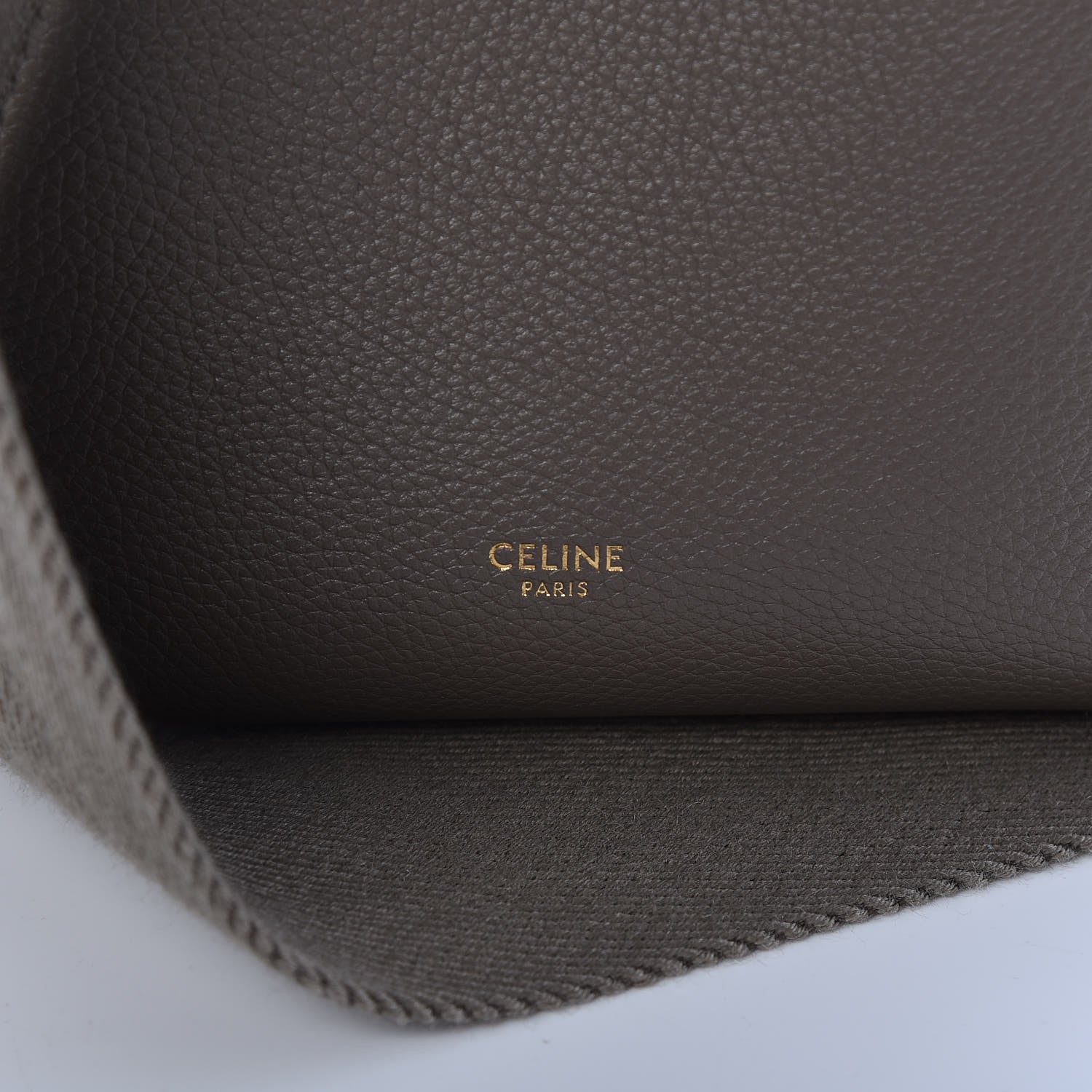 Celine Soft Grained Calfskin Small Sangle Bucket Bag Taupe 6 of 15