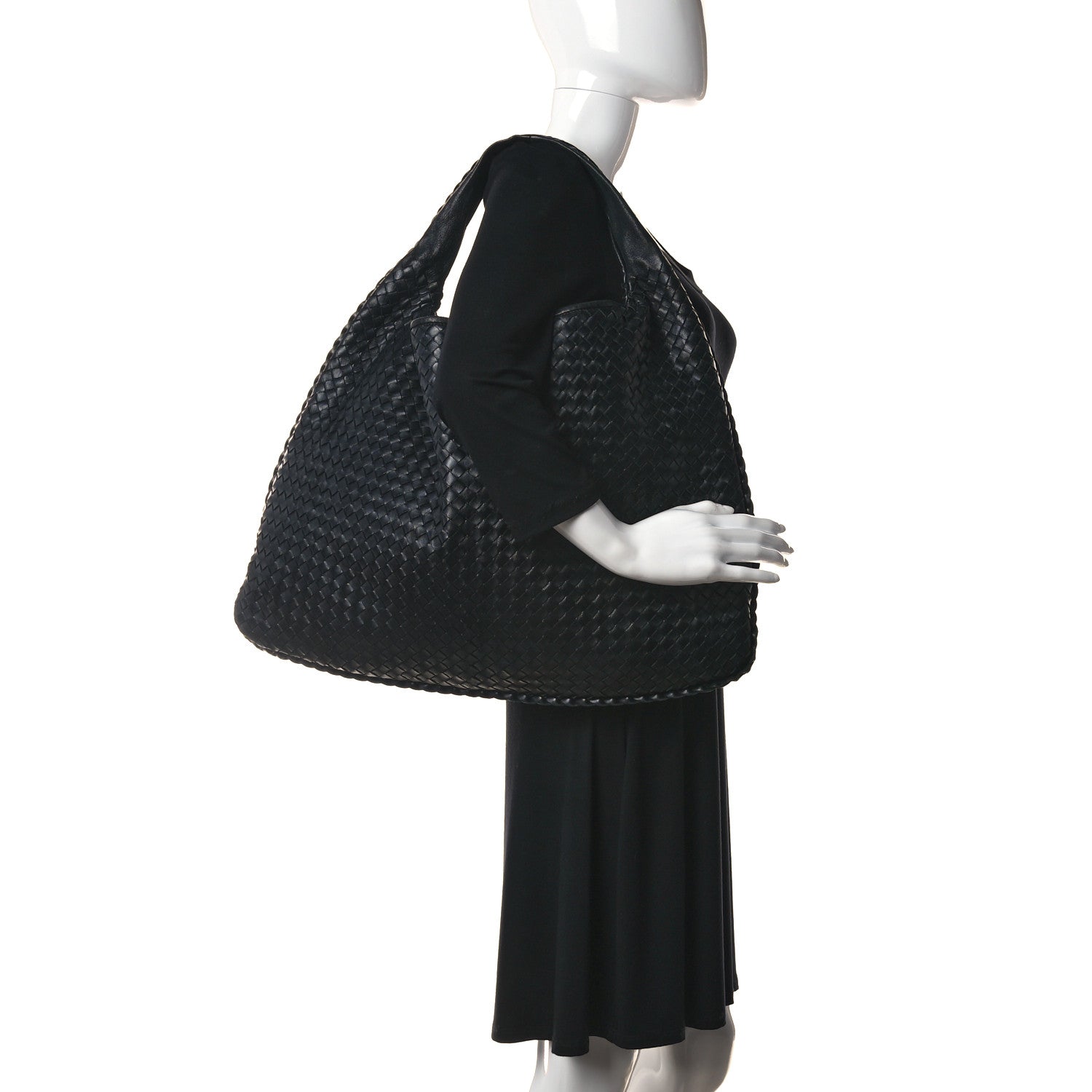 Bottega Veneta Nappa Intrecciato Maxi Veneta Hobo Black 2 of 23