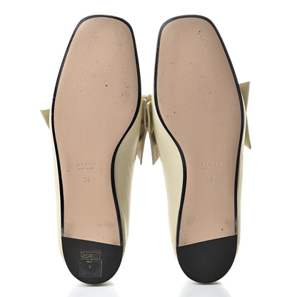 Gucci Nappa Pearl Studded Queen Margaret Loafers 36 White 6 of 13