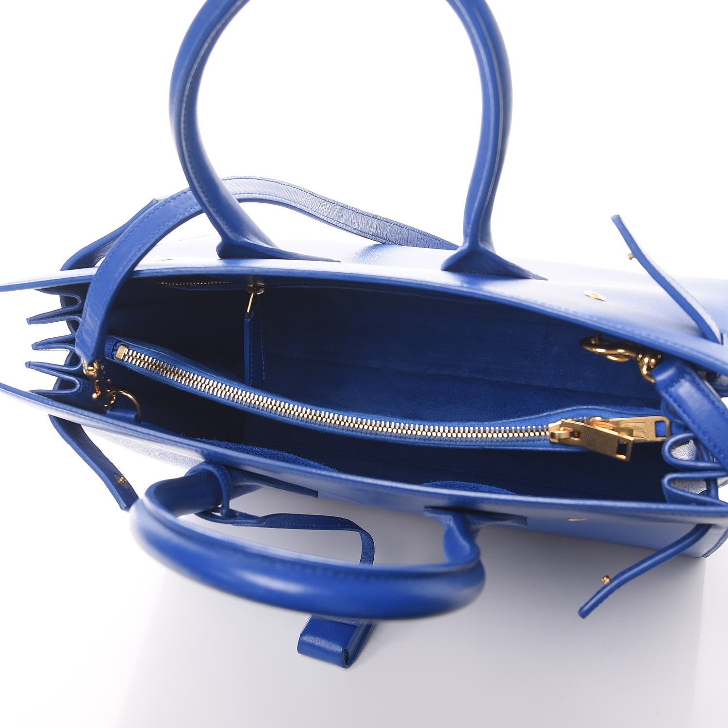 Saint Laurent Calfskin Small Sac De Jour Blue Majorelle 5 of 11