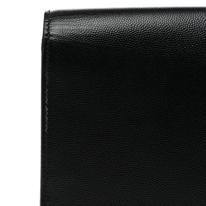 Saint Laurent Grain De Poudre Classic Monogram Kate Clutch Black 10 of 13