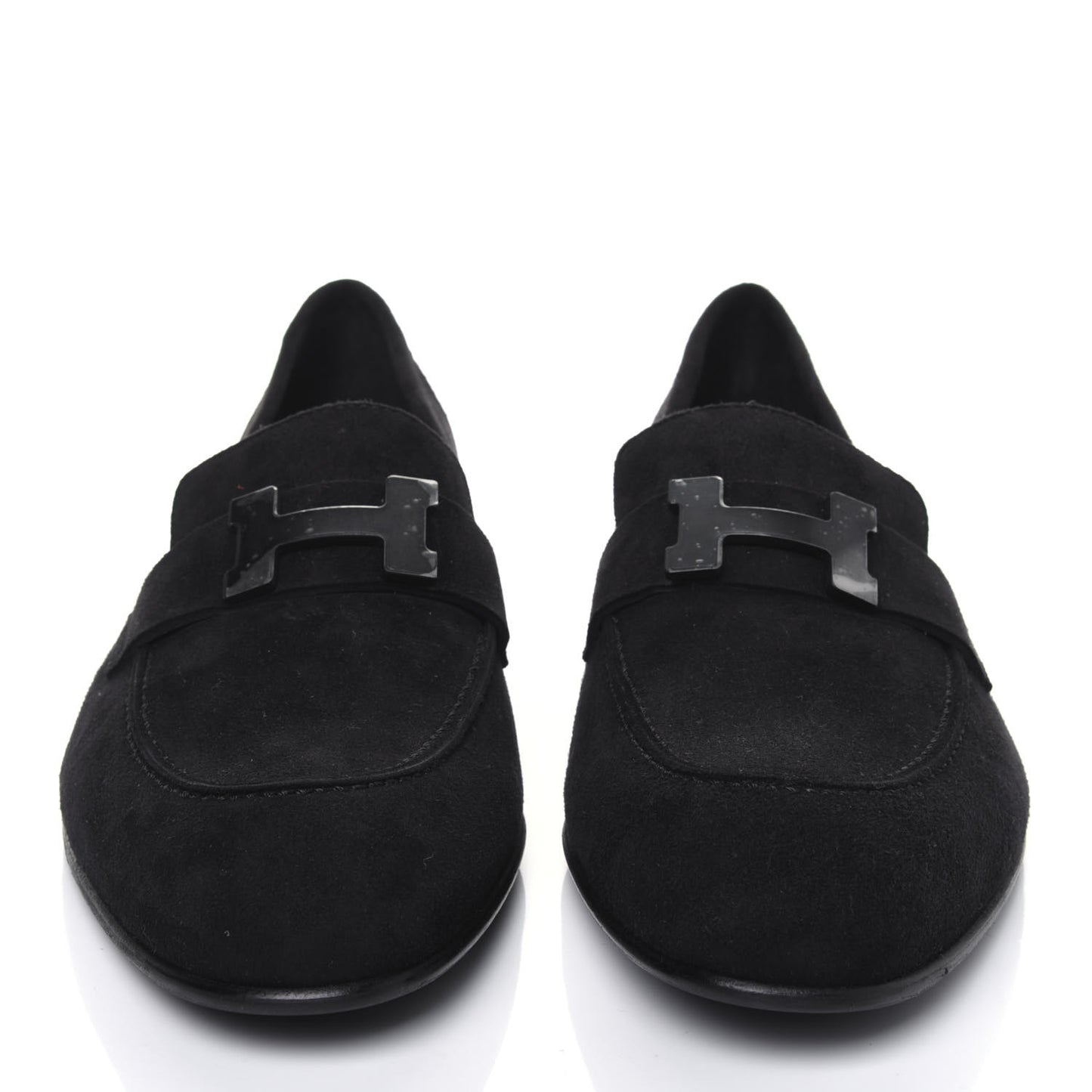 Suede Goatskin Mens Paris Loafers 40 Black