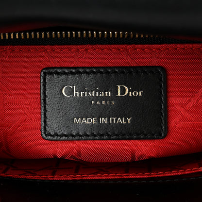 Christian Dior CHRISTIAN DIOR Lambskin Cannage Small My ABCDior Lady Dior Black 6 of 10