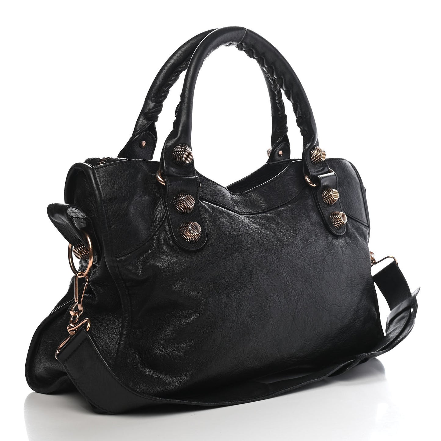 Agneau Giant 21 Rose Gold Hardware City Black