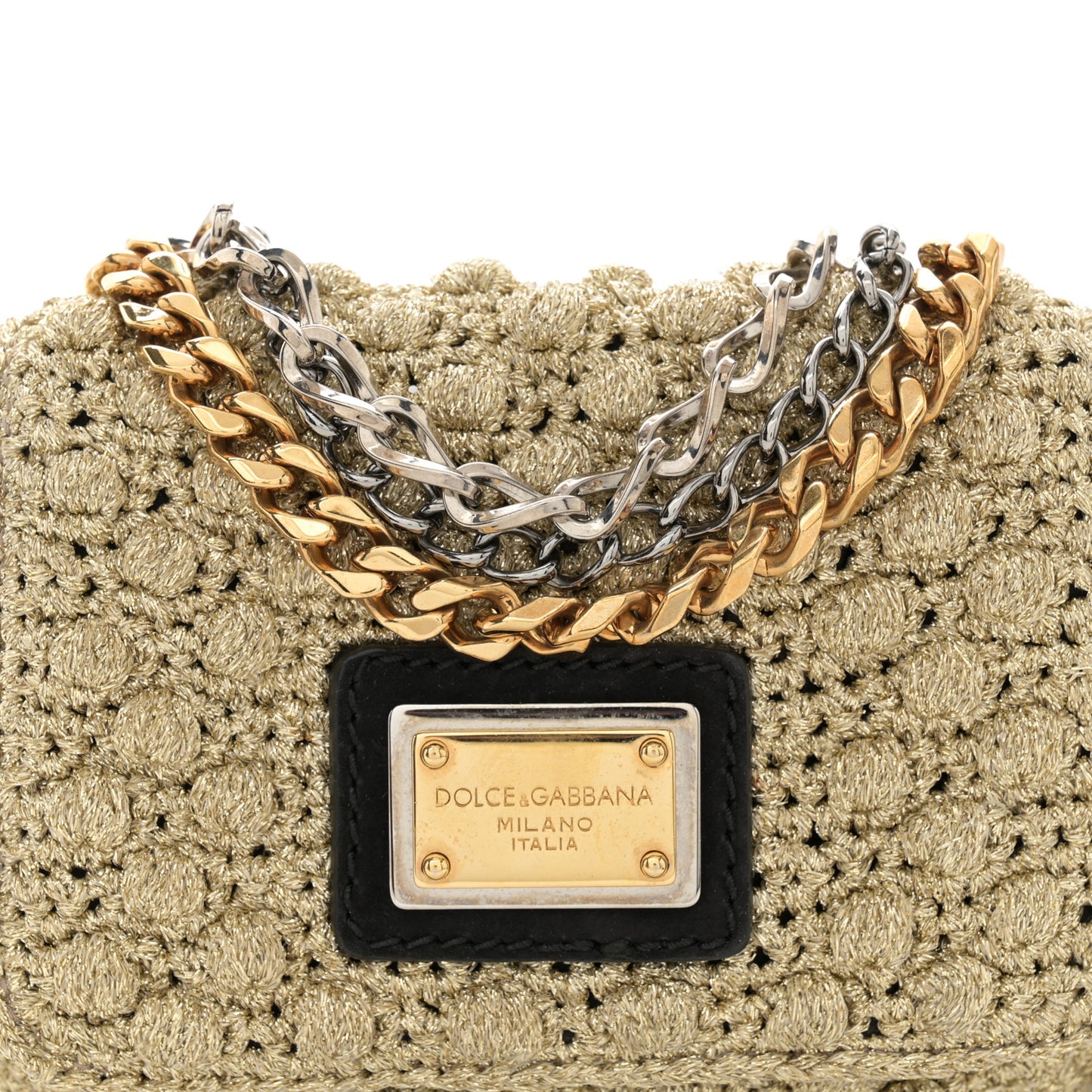 Woven Raffia Sicily Micro Crochet Flap Bag