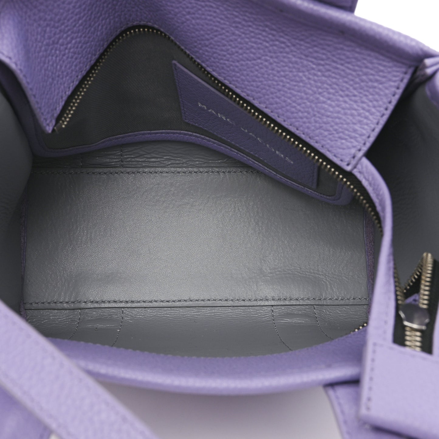 Grained Calfskin Mini The Tote Bag Purple