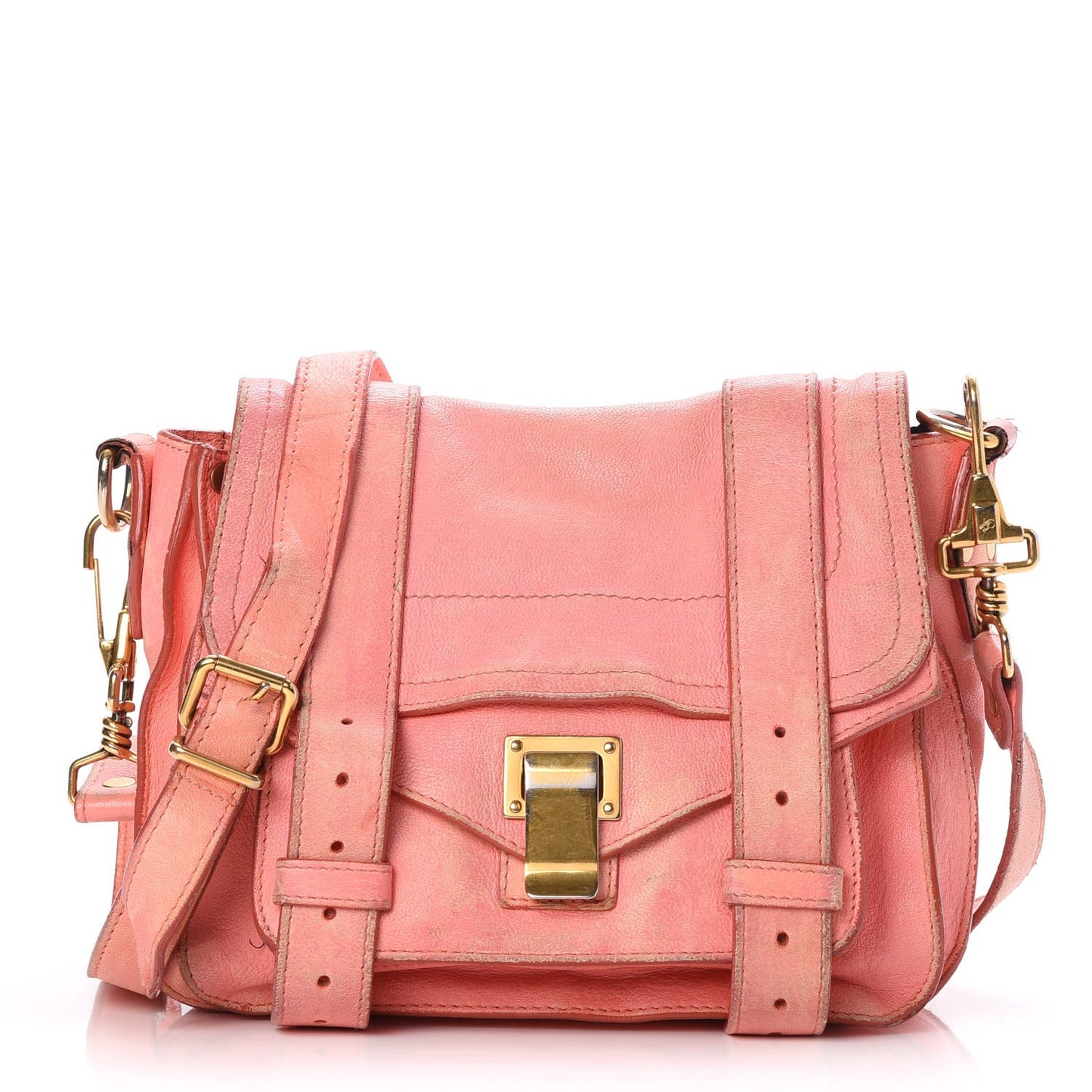 Lambskin PS1 Mini Pouch Messenger Bag Pink
